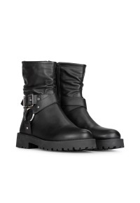 PS Poelman Dames Lein Bikerboot | De Officiële POELMAN Webshop