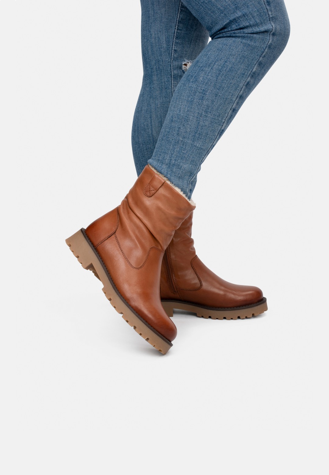 PS Poelman Damen Lein Stiefel | Der offizielle POELMAN Webshop