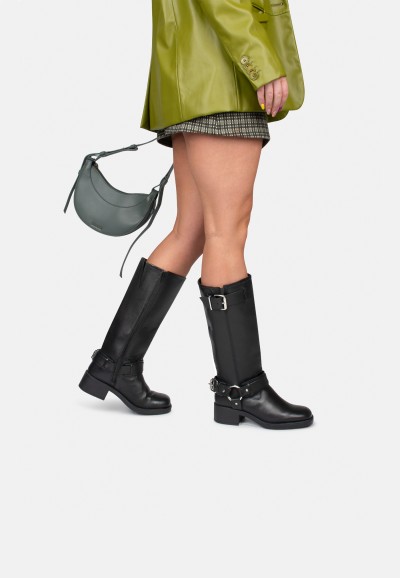 Comfortabele Modular biker laarzen zwart - modelfoto- Poelman Brands