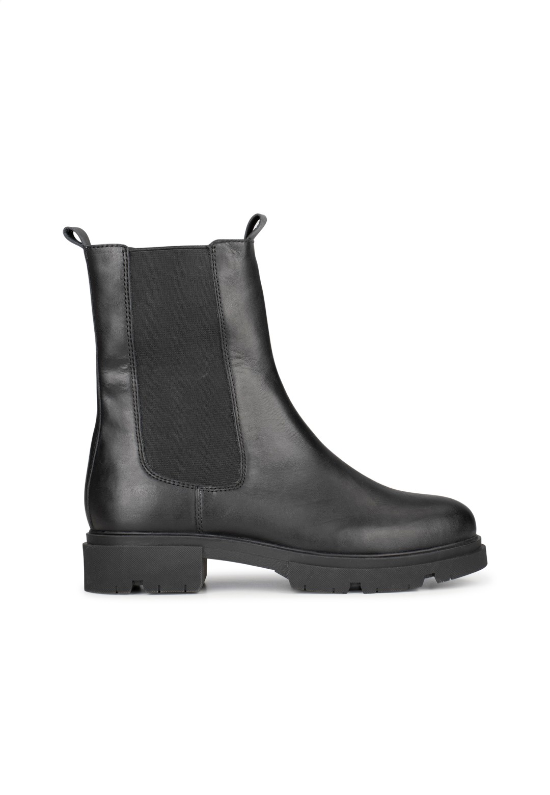 Zwarte Leren Chelsea Boots voor Dames