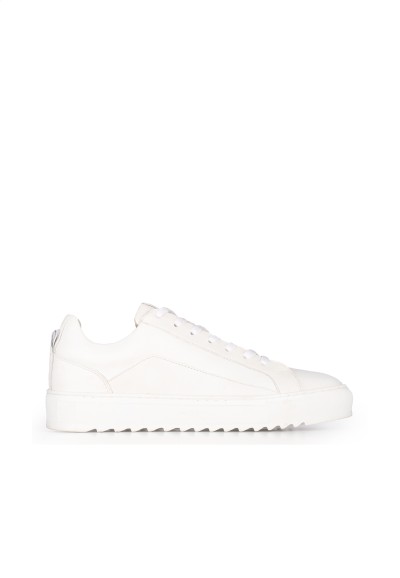 Witte Leren Sneakers voor Heren