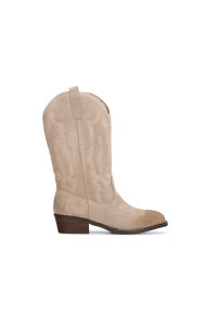 Beige Suède Cowboylaarzen voor Meisjes