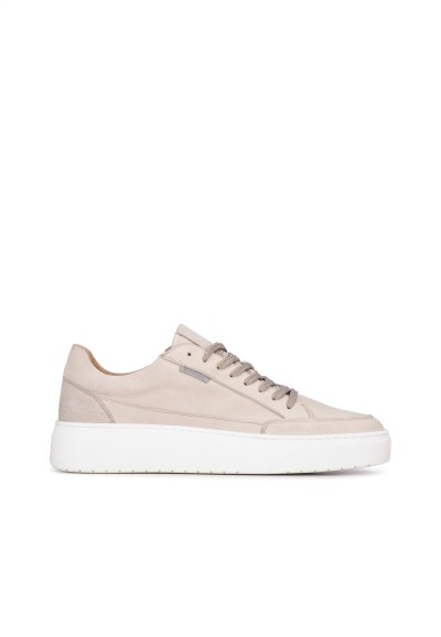 Beige Suede Sneakers for Men