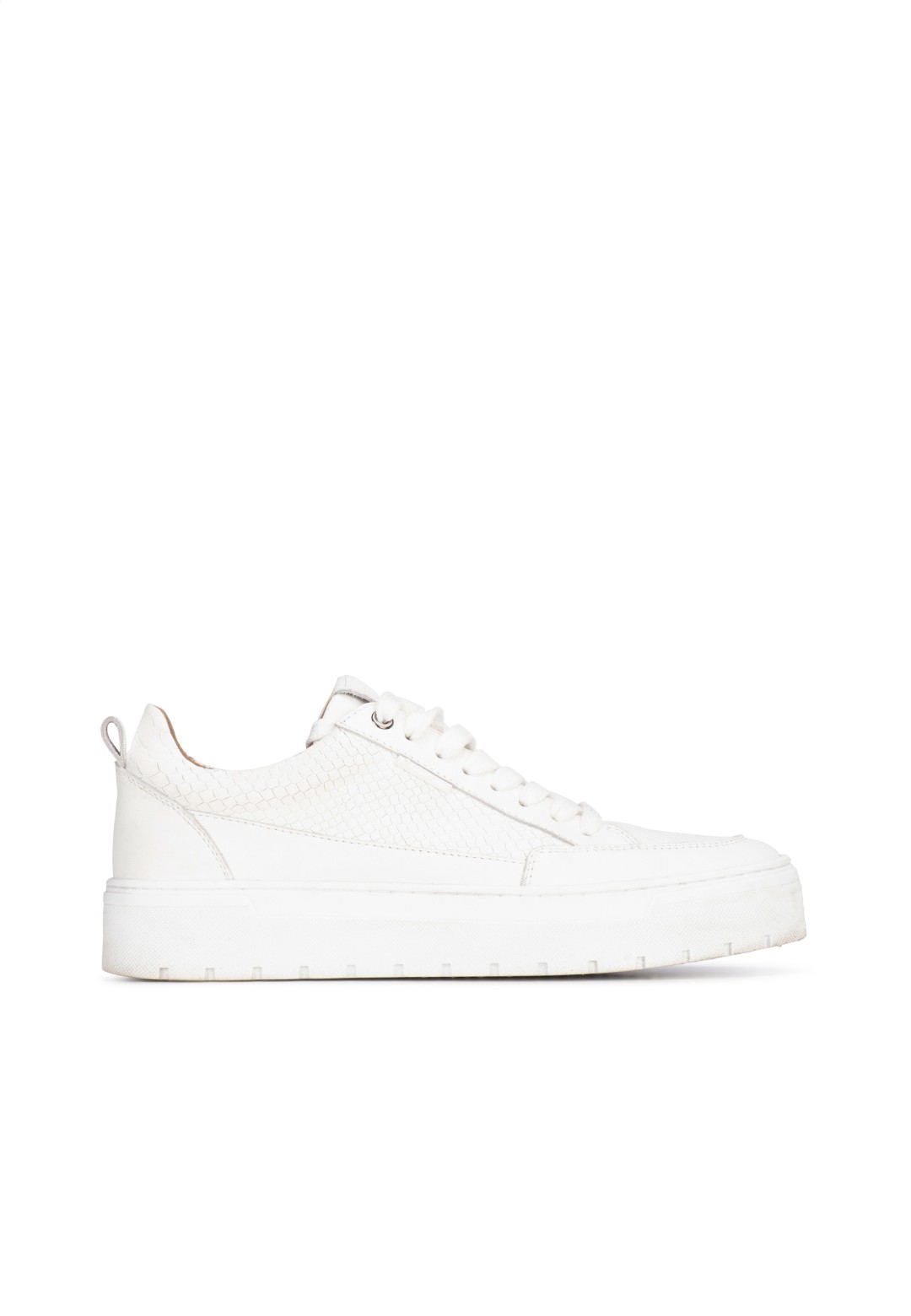 Witte Leren Sneakers voor Heren