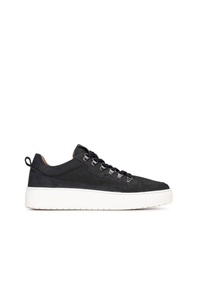 Zwarte Nubuck Leren Sneakers voor Heren