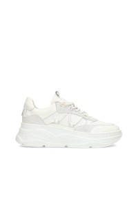 White Leather Women's Sneakers