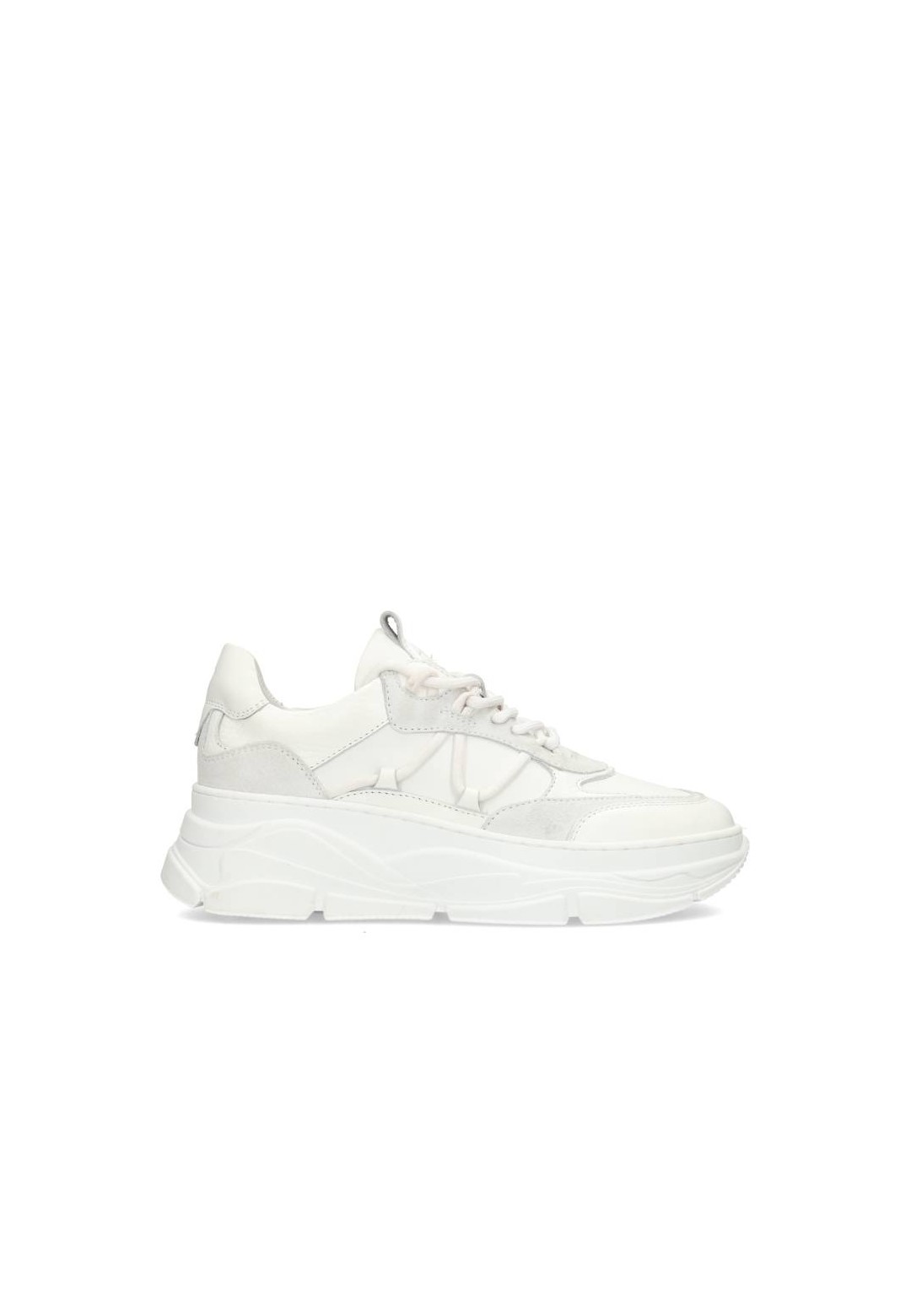 White Leather Women's Sneakers