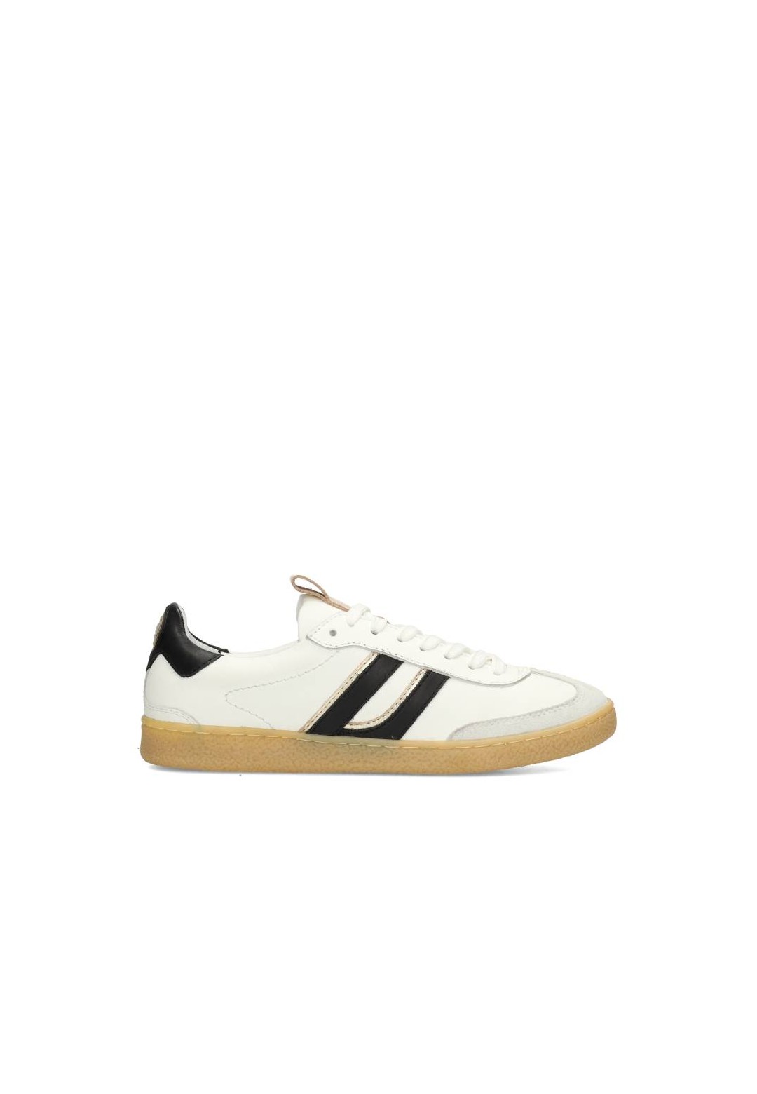 White Leather and Suede Sneakers for Women