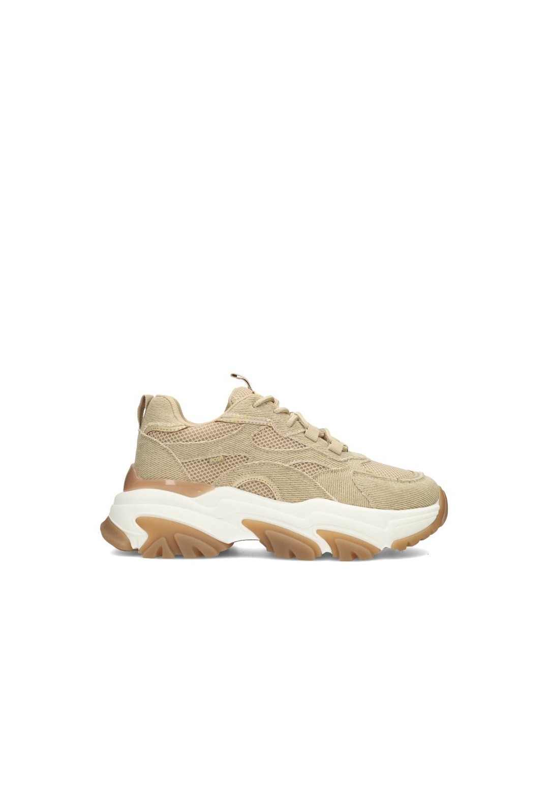 Beige Sneakers van Denim voor Dames