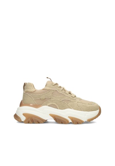 Beige Sneakers van Denim voor Dames