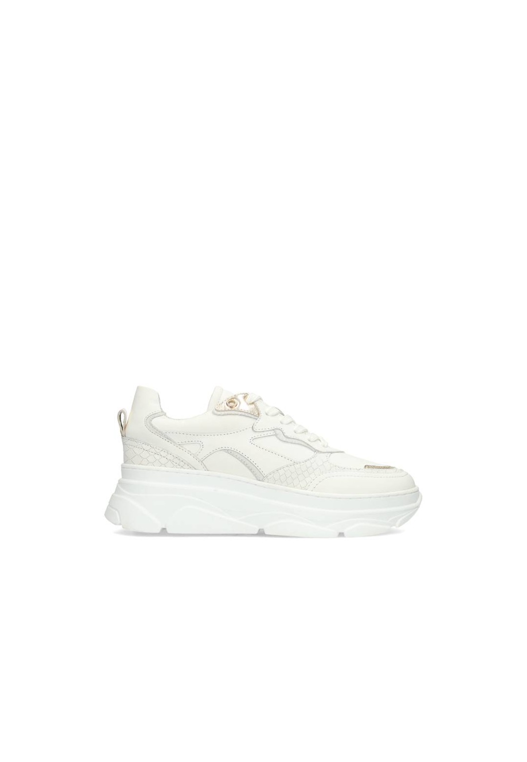 White Leather Women's Sneakers