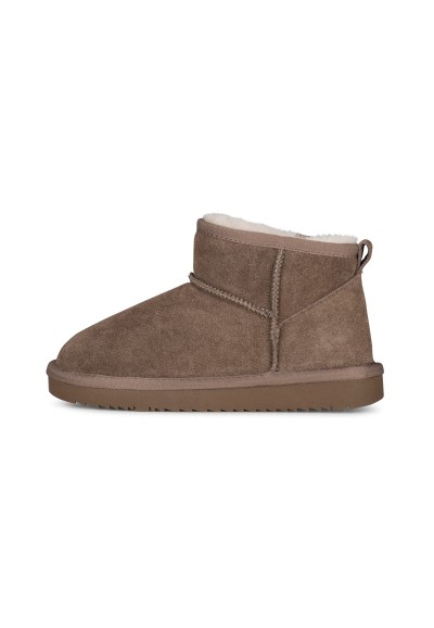 Taupe Suede Ankle Boots for Girls