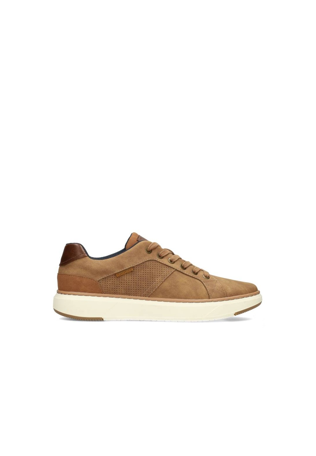 Camel Leather Sneakers for Men