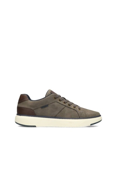 Grey Leather Sneakers for Men