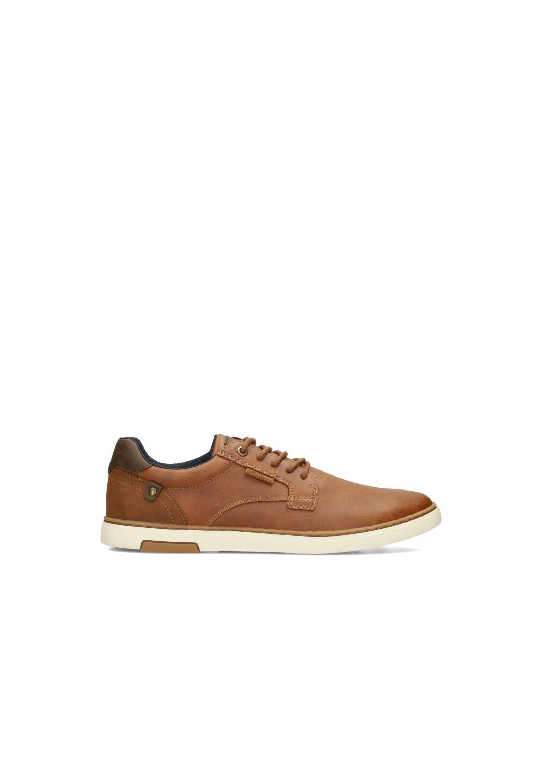 Cognac Leather Sneakers for Men