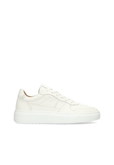 Witte Leren Sneakers voor Heren