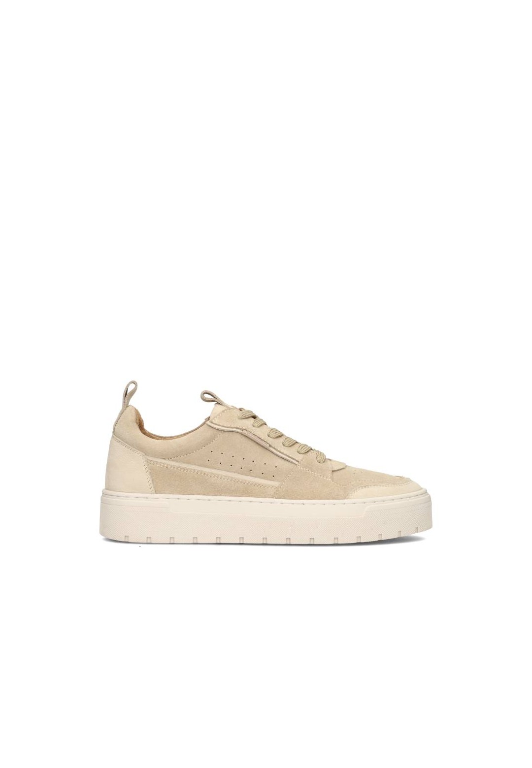 Beige Suède Sneakers voor Heren