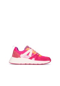 Roze Imitatie Suede Meisjes Sneakers van POSH by Poelman