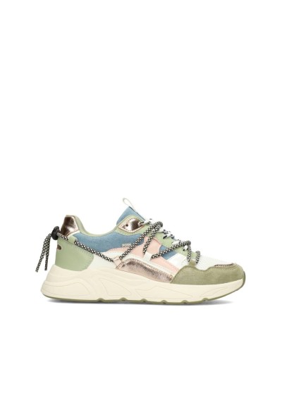 CARI Women's Sneakers in Suede and Canvas