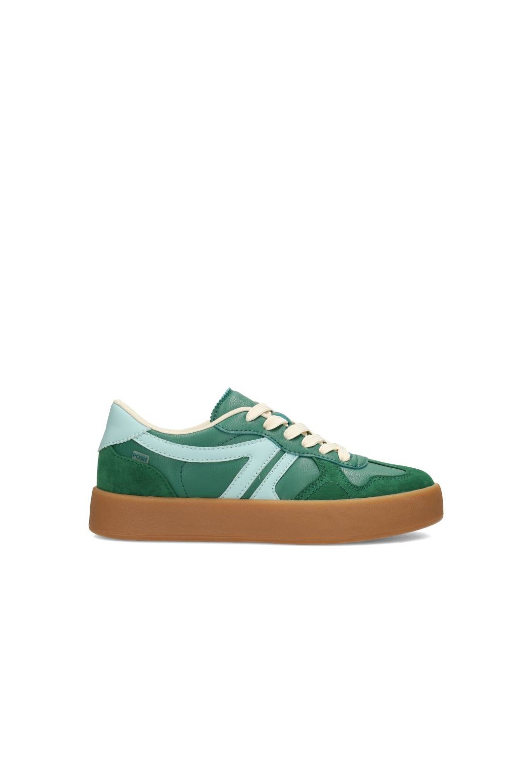 POSH by Poelman JUNA dames sneaker in groen – zijaanzicht