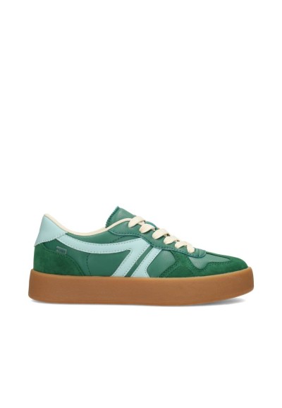 POSH by Poelman JUNA dames sneaker in groen – zijaanzicht