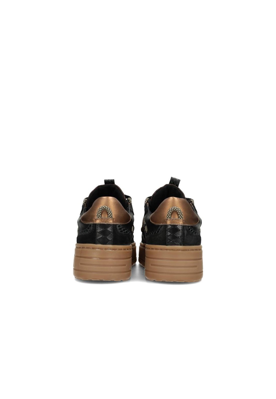 Sneaker met bronze metallic hiel – achterzijde PS Poelman ANEMONE