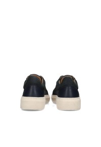Poelman Brands Enzo zwarte suède sneakers – achteraanzicht