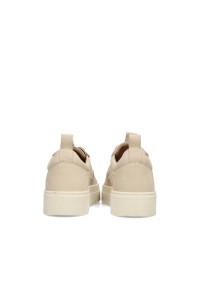 Ivar heren sneakers beige – achteraanzicht van comfortabele lage schoenen