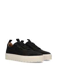 Moderne zwarte suède Ivar heren sneaker – sportieve en trendy casual schoen