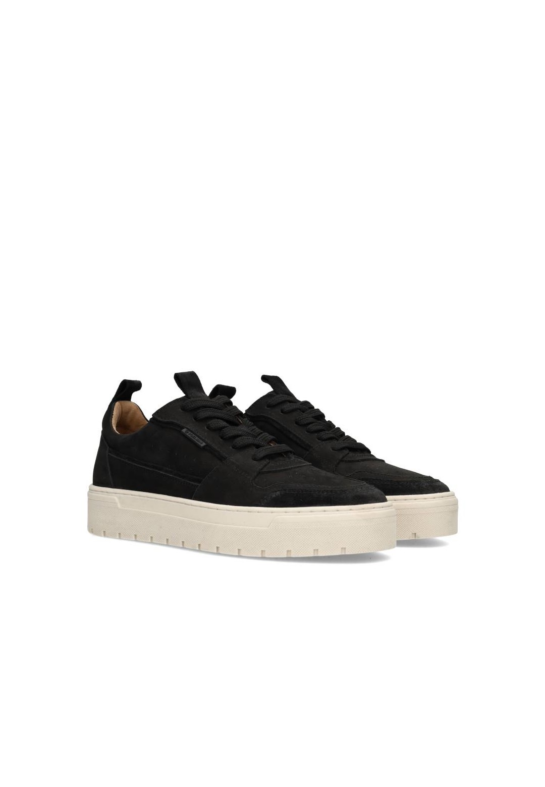 Moderne zwarte suède Ivar heren sneaker – sportieve en trendy casual schoen