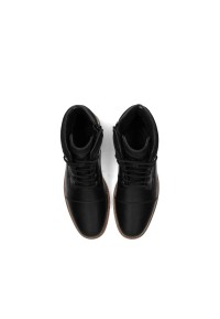 Black Joni men’s lace-up shoe – top view of elegant leather shoes