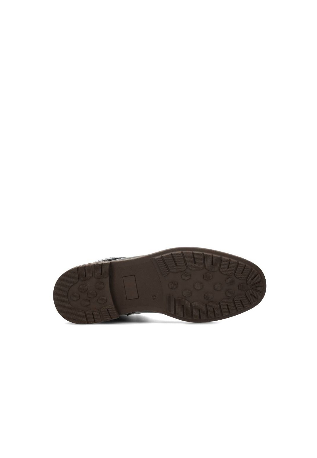 Joni heren veterschoenen zwart leer – detail van duurzame zool met grip