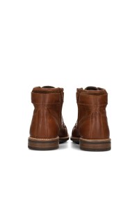 Joni men’s lace-up shoes brown leather – back view of elegant high shoes