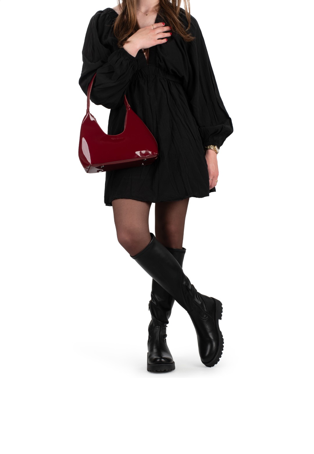 Stijlvolle look met HABOOB Paris laarzen – vrouw in beweging, city-chic uitstraling