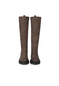 Front and back view of the Jae boots showing 39.5 cm shaft width.