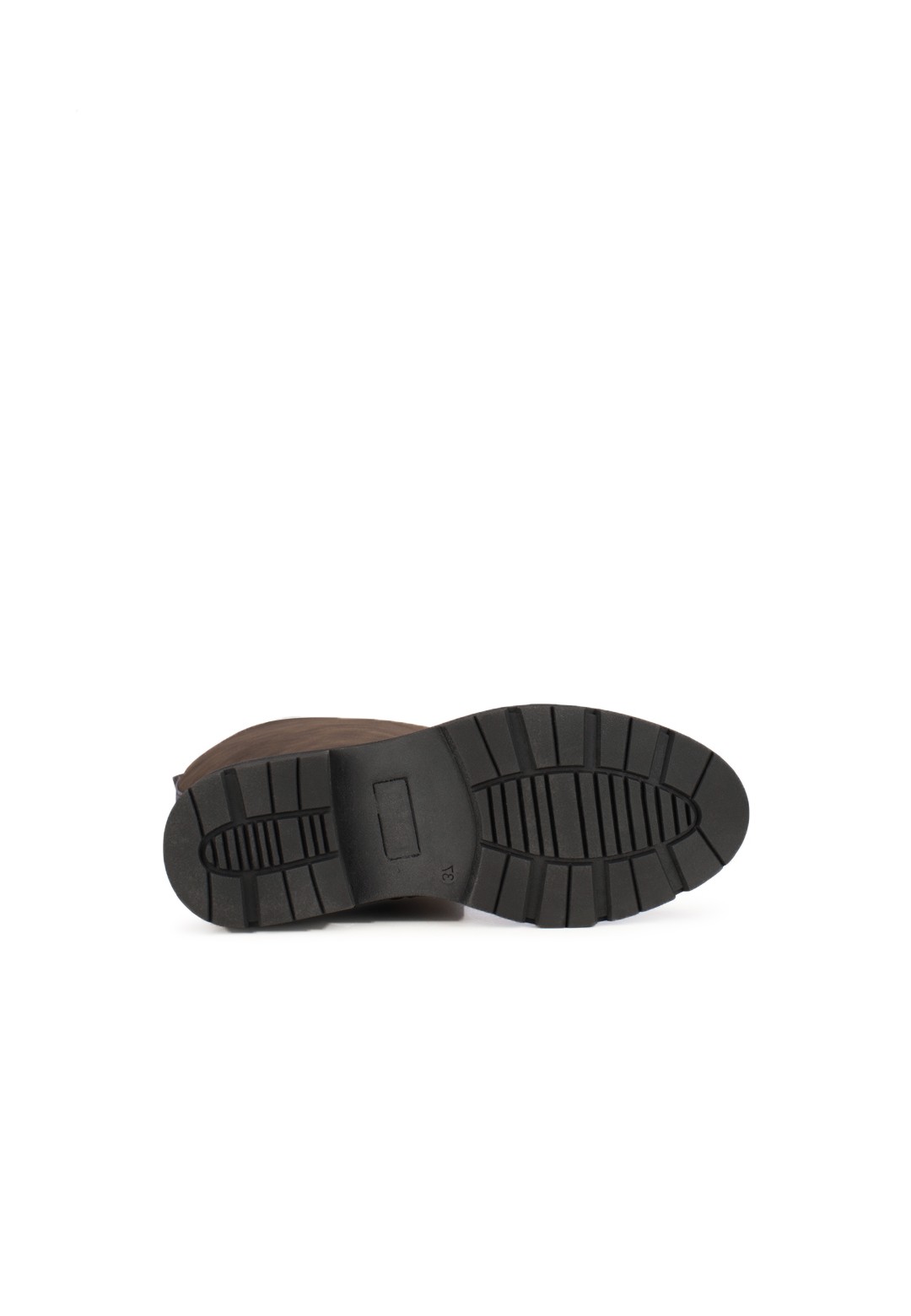 Sole of the Jae boot with rugged tread for extra grip.