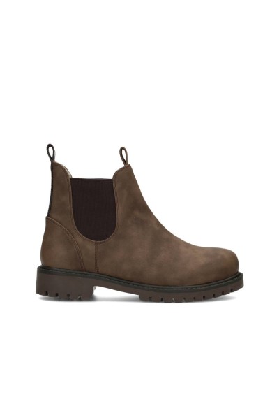 Seitenansicht des RAYA Ankle Boots mit Gummieinsatz und Zuglasche