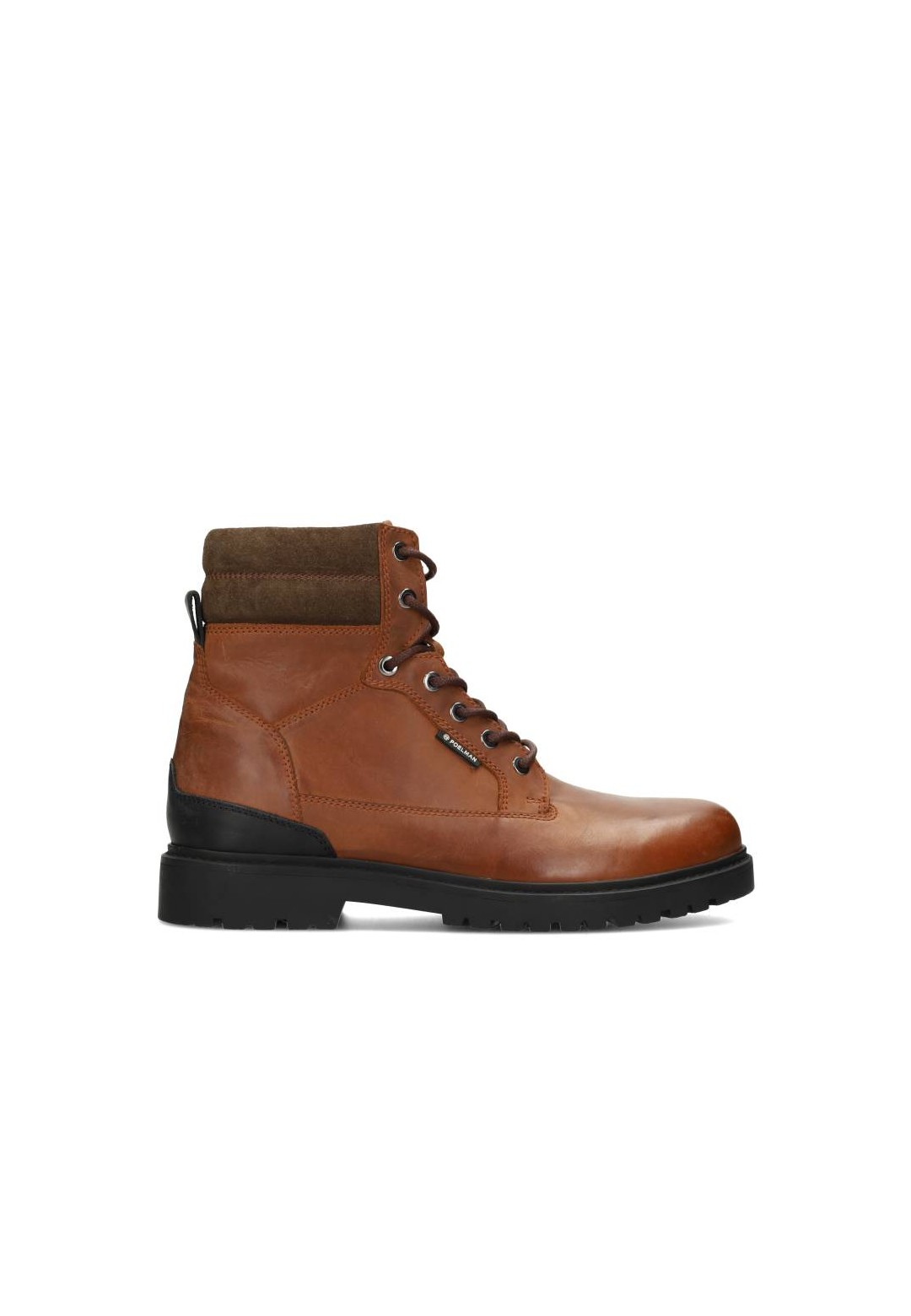 Cognac bruine Toni heren veterschoen – stijlvolle leren schoen met warme voering