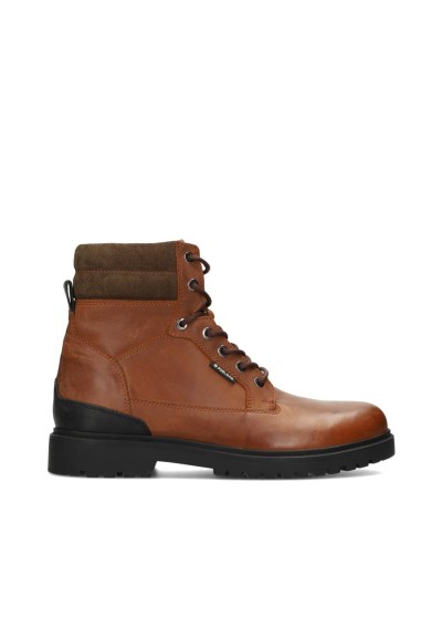 Cognac bruine Toni heren veterschoen – stijlvolle leren schoen met warme voering