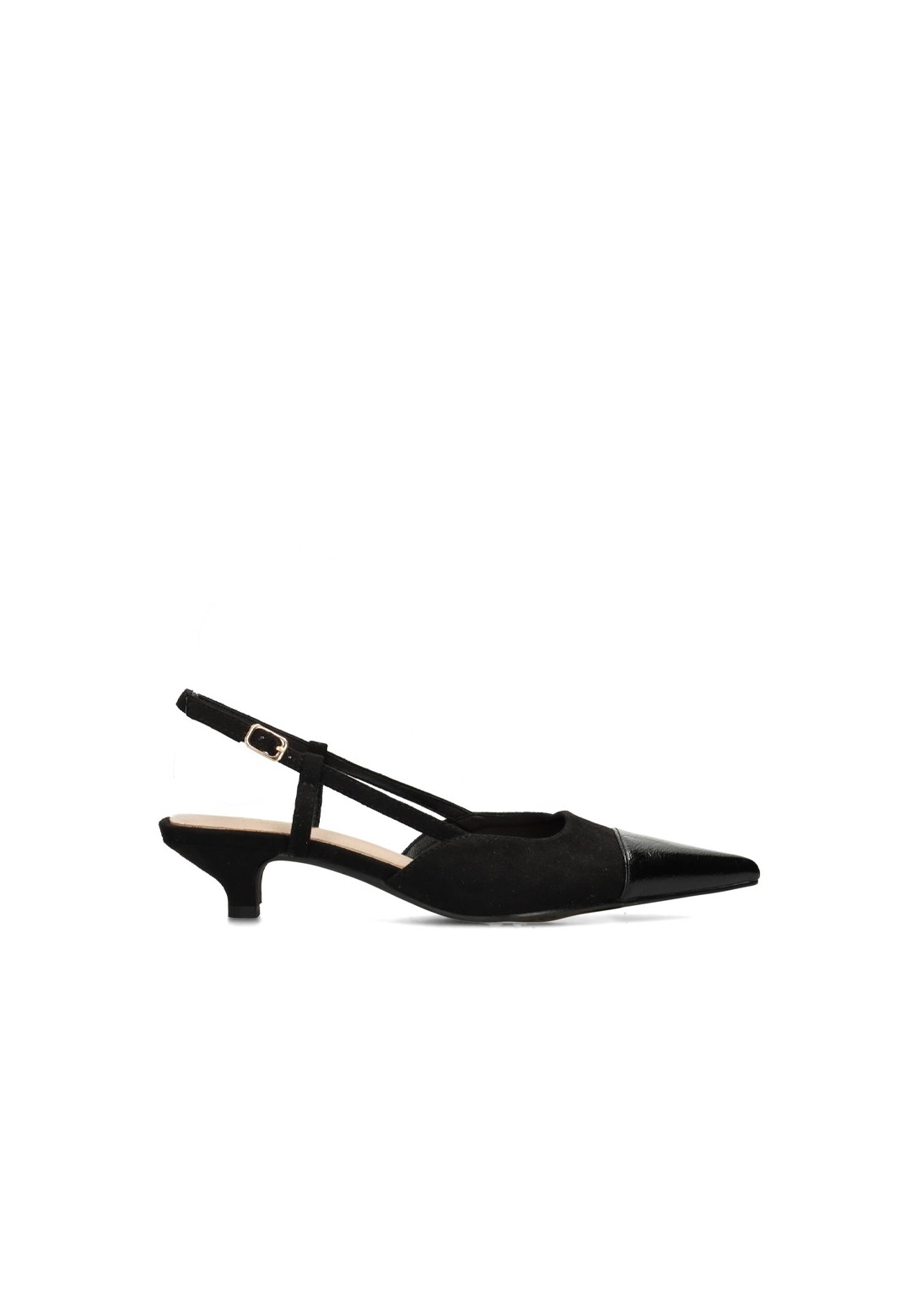 CHLOE Slingback-Hacken in Schwarz – Seitenansicht