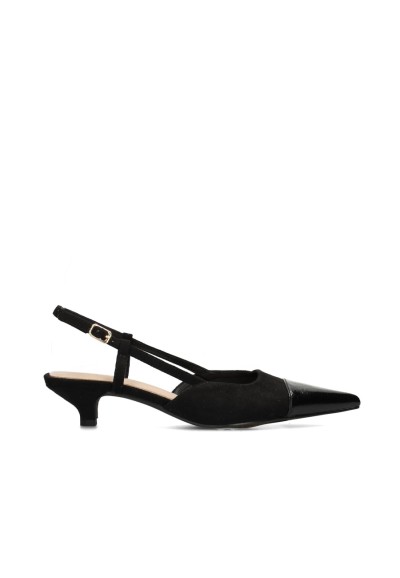CHLOE Slingback-Hacken in Schwarz – Seitenansicht