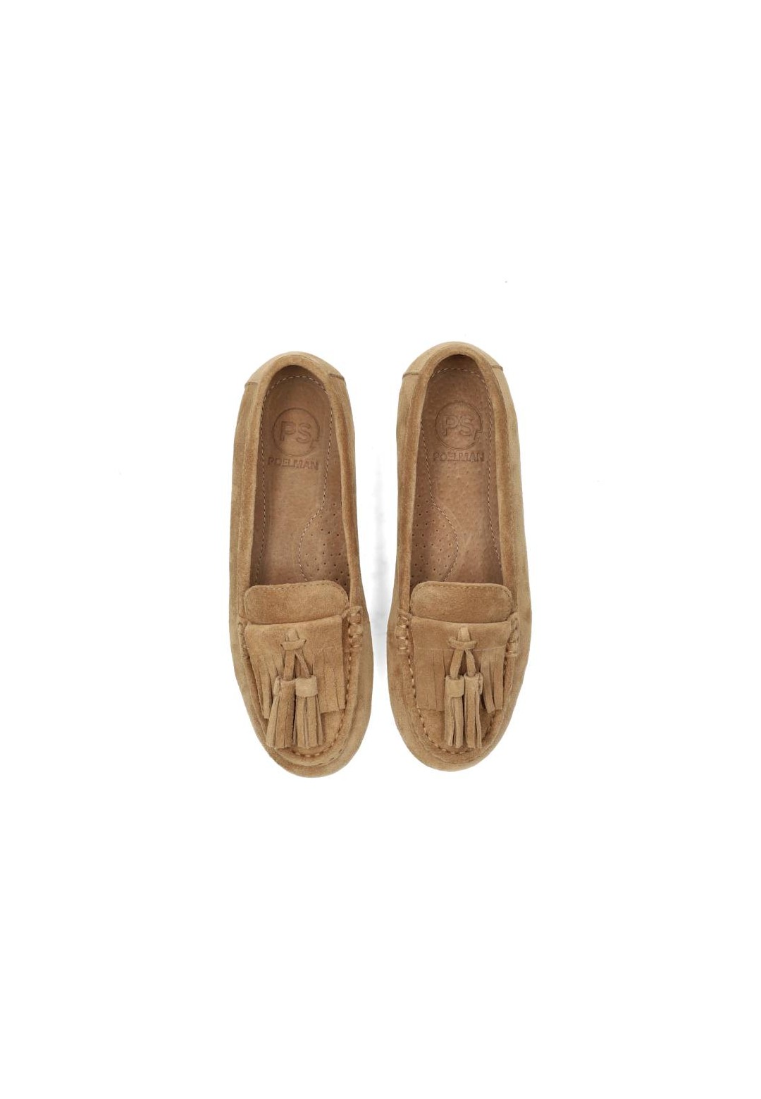 TAYA loafers met suède sierdetail – bovenaanzicht