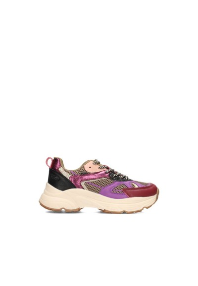 POSH by Poelman AYOKI girls’ sneaker pink purple metallic – side view