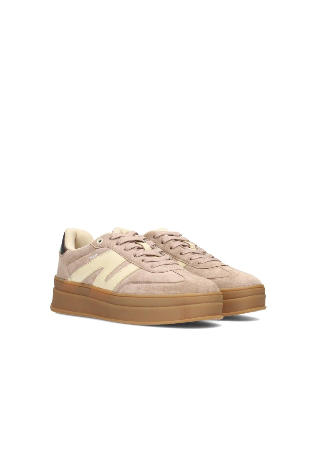 Clean Sneaker mit 4,5 cm Plateau-Sohle – schräge Ansicht