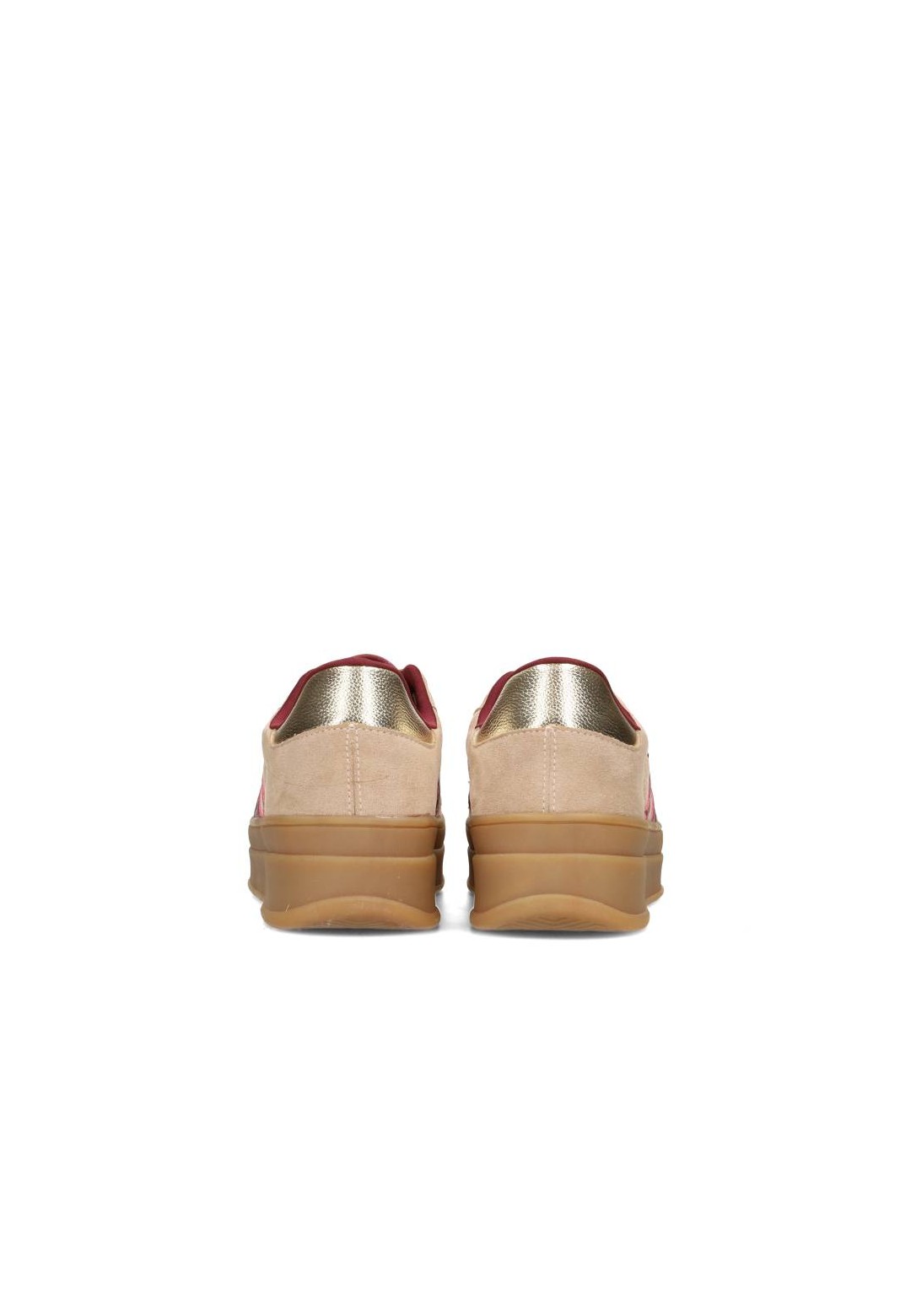 Achteraanzicht met metallic gouden hielstuk
