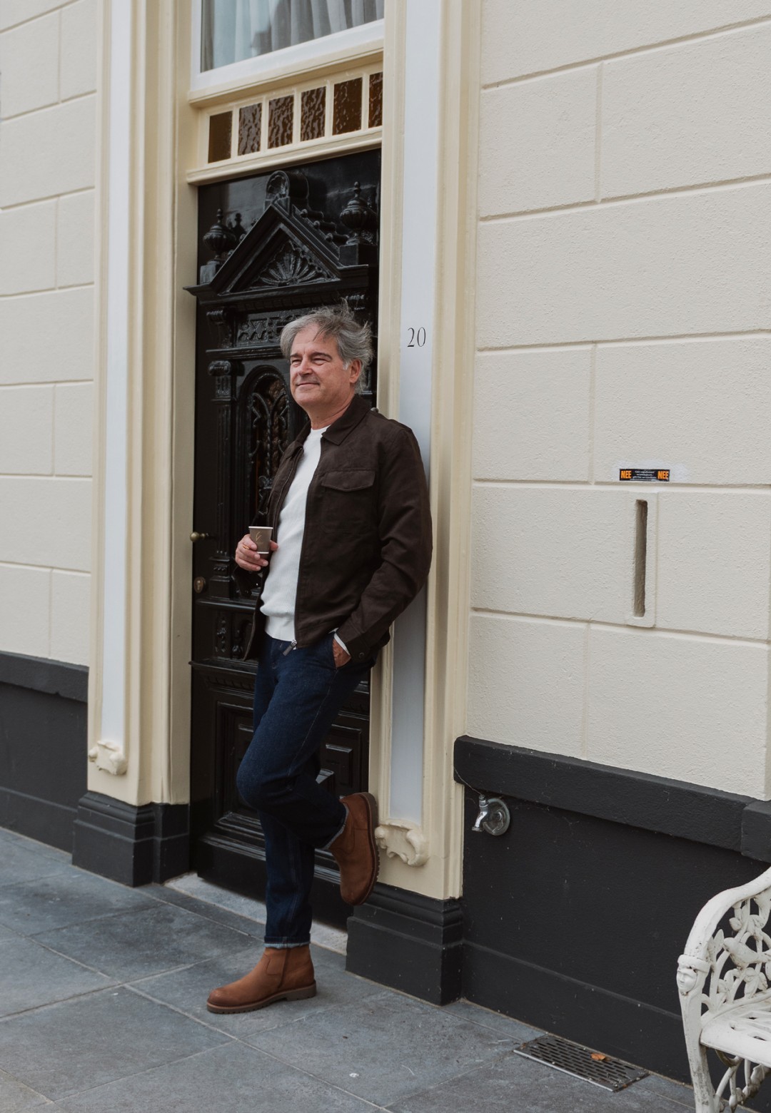 Toni heren enkellaarzen bruin – elegante laarzen gedragen met casual outfit