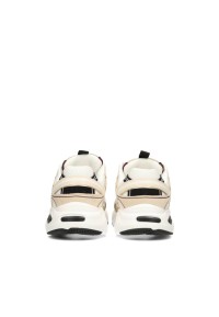 GINNY sneakers achterkant – beige met zwarte details en witte zool