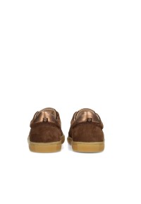 Bruine suède sneakers – achterkant