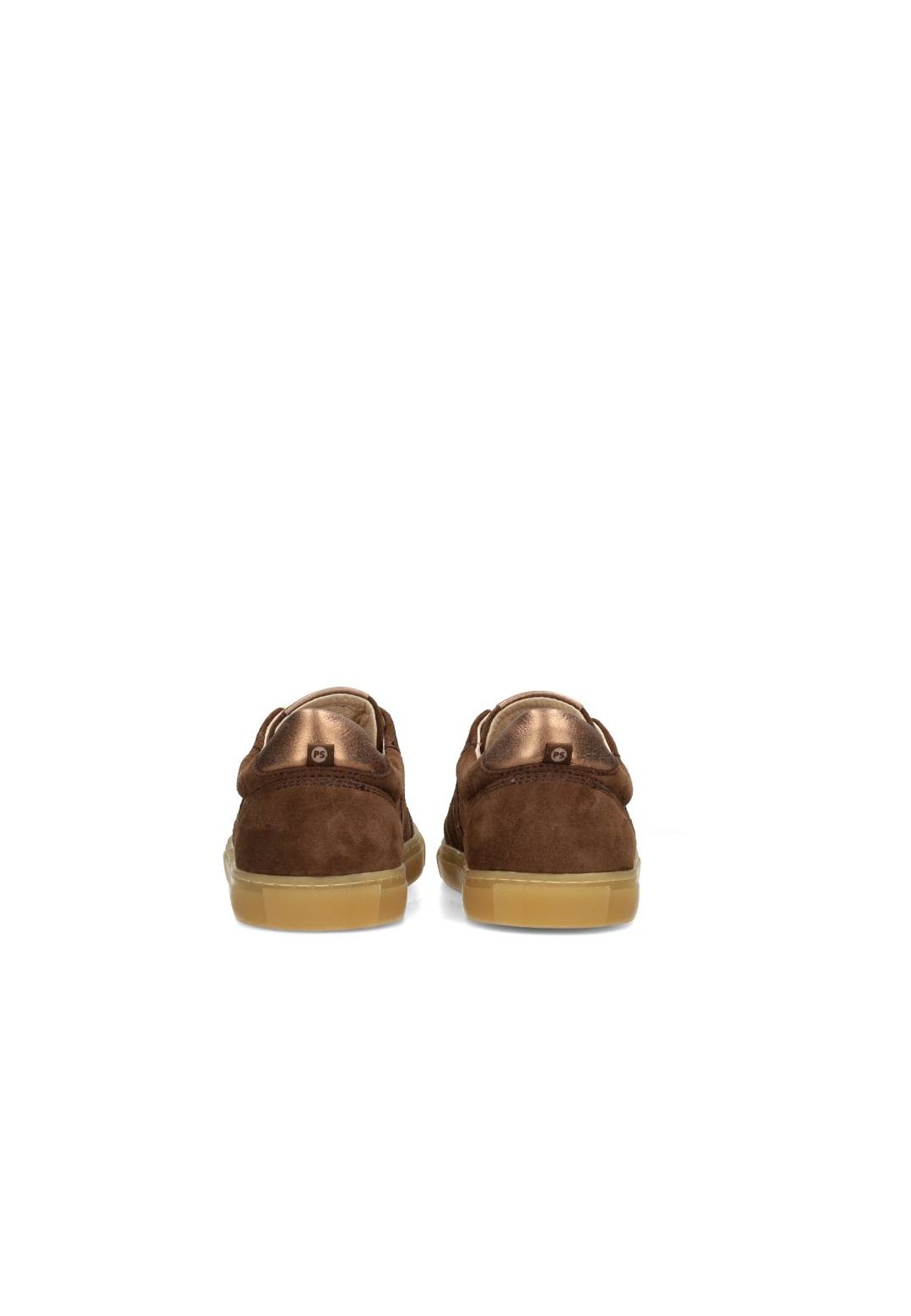 Bruine suède sneakers – achterkant