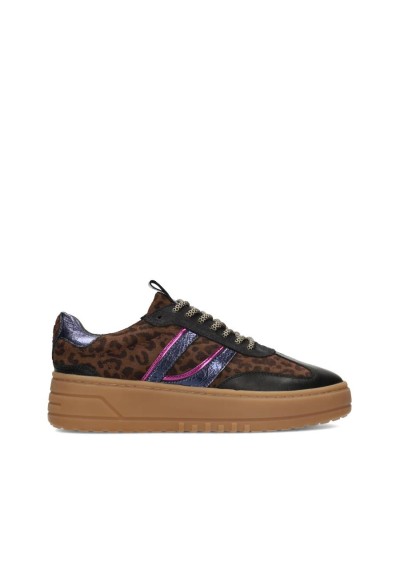 Zijkant van ANEMONE sneakers met panterprint